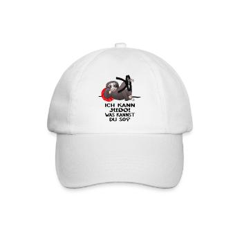 Judoka kann Judo Kampfsport-JUDO - Baseballkappe - Weiß/Weiß - Vorne