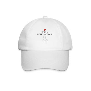 Je suis Rome antique coeur roug - Casquette classique - blanc/blanc - Devant
