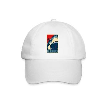 Hello Shark - Baseball Cap - white/white - Front