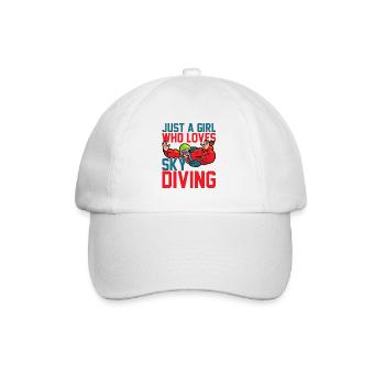JUSTE UNE FILLE QUI AIME LE PARACHUTISME - Casquette classique - blanc/blanc - Devant