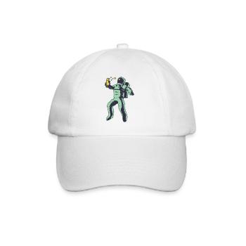 Bière de l’astronaute - Casquette classique - blanc/blanc - Devant