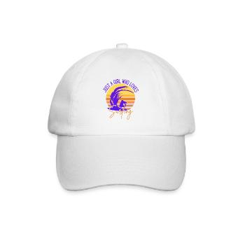JUSTE UNE FILLE QUI AIME LE SURF - Casquette classique - blanc/blanc - Devant