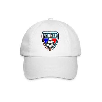 France - Baseballkappe - Weiß/Weiß - Vorne