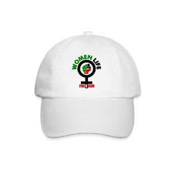 Women life freedom - Baseballkappe - Weiß/Weiß - Vorne