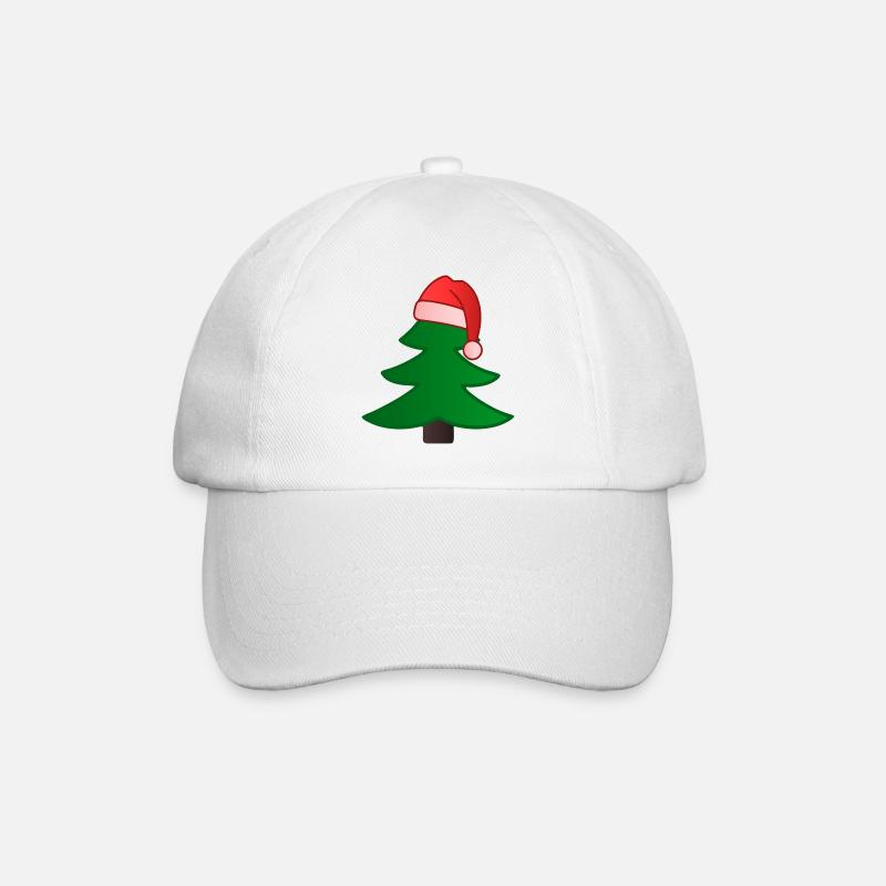 Christmas tree - Baseball Cap - white/white