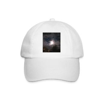 Moonshine in the dark - Baseballkappe - Weiß/Weiß - Vorne