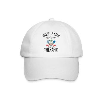 Jardinage thérapie humour jardinier cadeau jardin - Casquette classique - blanc/blanc - Devant