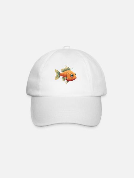 Poisson aux grands yeux - Casquette classique - blanc/blanc