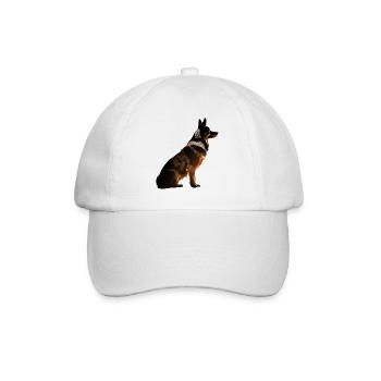 Dog - Baseball Cap - white/white - Front