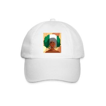 Nigeria Nigerian Africa Flag Pride I Gift - Baseball Cap - white/white - Front