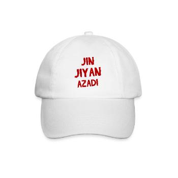 Jin Jiyan Azadi: Liberté de vie de femme Mahsa Amini - Casquette classique - blanc/blanc - Devant