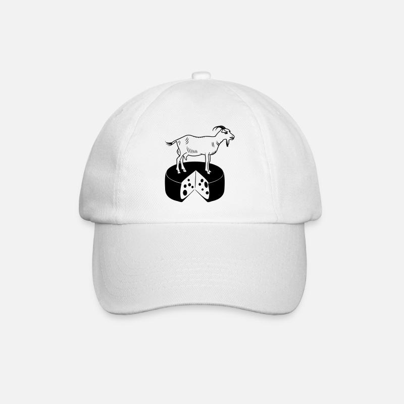 Chèvre sur fromage - Casquette classique - blanc/blanc