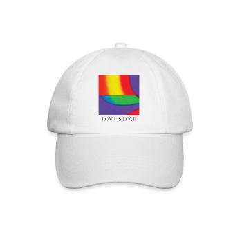 PRIDE - Baseballkappe - Weiß/Weiß - Vorne