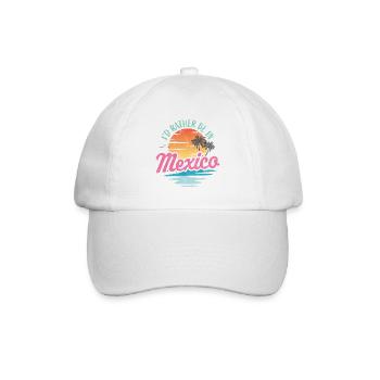 Je préfère être au Mexique - Casquette classique - blanc/blanc - Devant