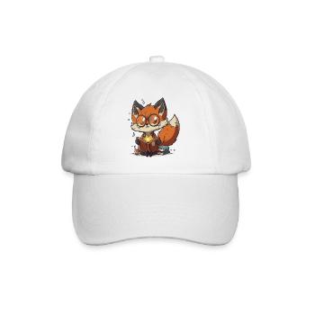 Book Fox - Baseball Cap - white/white - Front