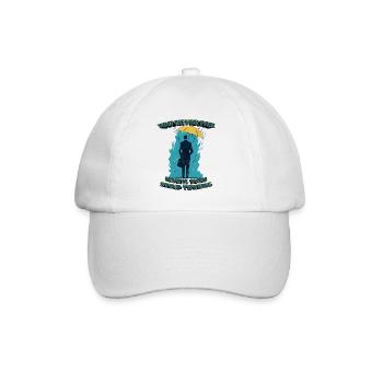 You never fail until you stop trying - Baseball Cap - white/white - Front
