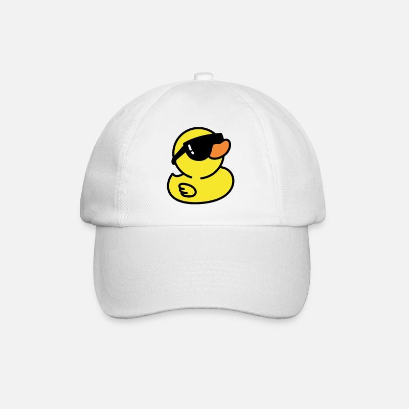 Ente - Baseballkappe - Weiß/Weiß