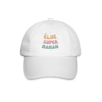 Élue super maman cadeau fête des mères - Casquette classique - blanc/blanc - Devant
