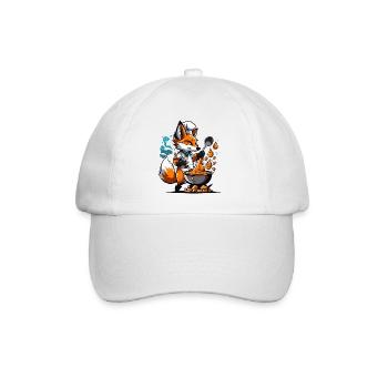 The Fox Chef - Baseball Cap - white/white - Front