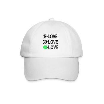15Amour noir - Casquette classique - blanc/blanc - Devant