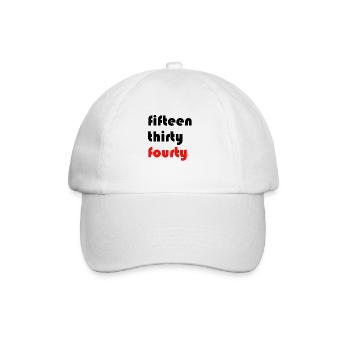 15 30 40 noir - Casquette classique - blanc/blanc - Devant