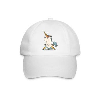 Zen Unicorn - Baseball Cap - white/white - Front