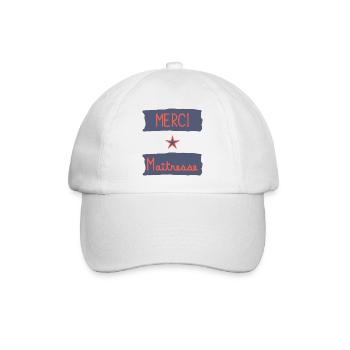 MERCI. MAÎTRESSE. MAÎTRE. MERCI MAÎTRESSE - Casquette classique - blanc/blanc - Devant