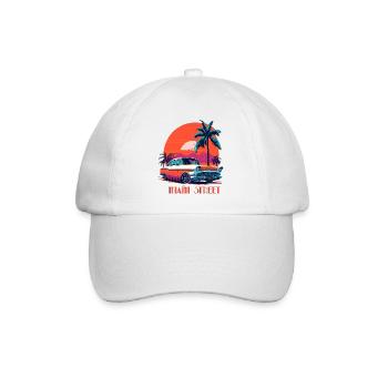 MIAMI STREET - Baseballkappe - Weiß/Weiß - Vorne