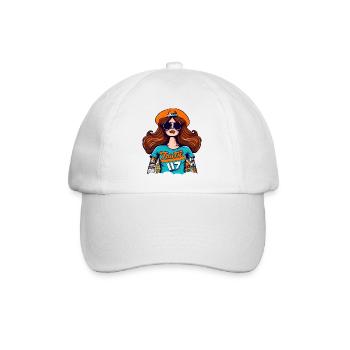 Marie Hippie - Baseballkappe - Weiß/Weiß - Vorne