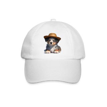 Chiot Berger Australien Propriétaire Chien - Casquette classique - blanc/blanc - Devant