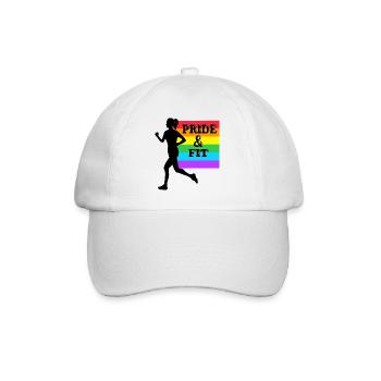 Pride and Fit - Baseballkappe - Weiß/Weiß - Vorne