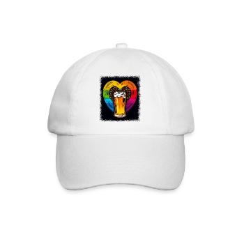 humour anniversaire cadeau de paix symbole colombe de la paix - Casquette classique - blanc/blanc - Devant