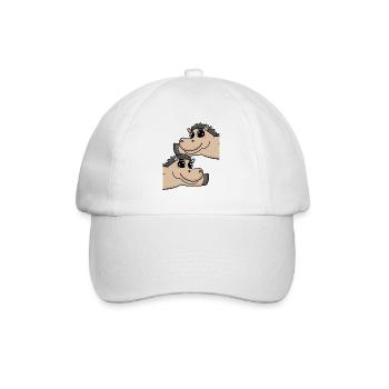 Horse Horses - Baseball Cap - white/white - Front