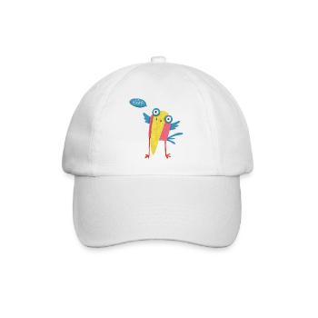 Vogel - Baseballkappe - Weiß/Weiß - Vorne