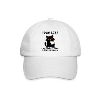 Liste des tâches - Casquette classique - blanc/blanc - Devant