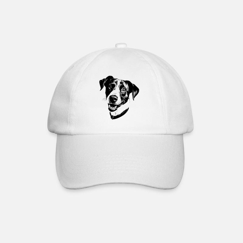 Jack Russell Terrier - Baseball Cap - white/white