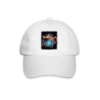 fun awesome quotes happy jokes straw statement tea - Baseball Cap - white/white - Front
