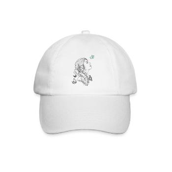 Un papillon dans ma tête - Casquette classique - blanc/blanc - Devant