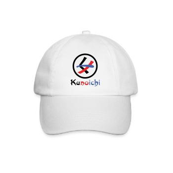 Female Ninja Kunoichi くノ一 - Baseball Cap - white/white - Front