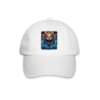 Baby Otter Animals Kids Gift Idea Joke Fun - Baseball Cap - white/white - Front