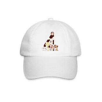 4e anniversaire - quatrième anniversaire animaux - Casquette classique - blanc/blanc - Devant