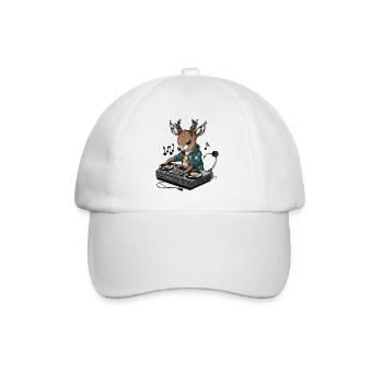 DJ Cerf - Casquette classique - blanc/blanc - Devant