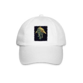 T-shirts de pêche au drapeau américain Bday Fish - Casquette classique - blanc/blanc - Devant