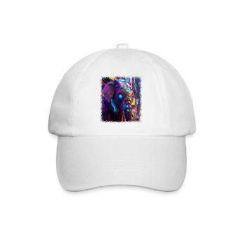 Happy Birthday Bday Fun Elephants Funny Quote - Baseball Cap - white/white - Front