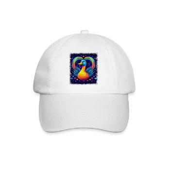 canard amoureux blagues cadeau cadeau 8 bit bath duck - Casquette classique - blanc/blanc - Devant