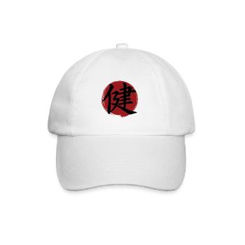 Health Kanji - Baseball Cap - white/white - Front