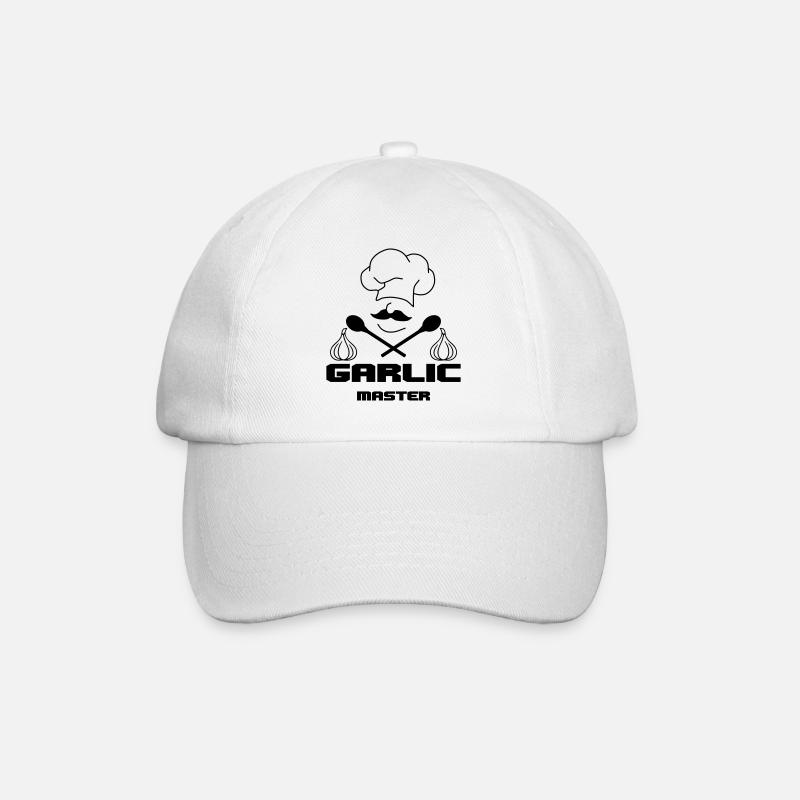 Garlic Master - Baseballkappe - Weiß/Weiß