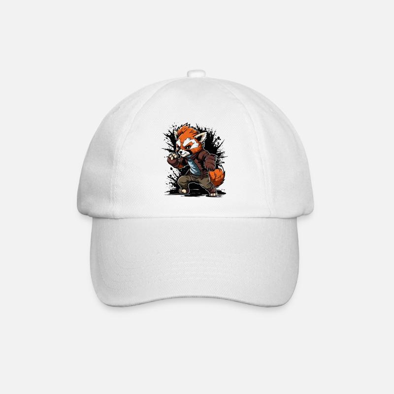 Panda-Verfolgungsjagden - Baseballkappe - Weiß/Weiß