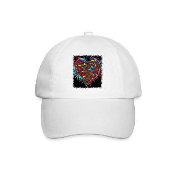 Symbole de paix fleur pouvoir vert présent signe de paix - Casquette classique - blanc/blanc - Devant