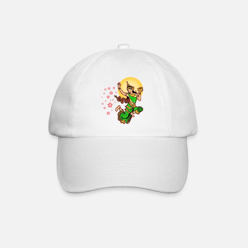 Kambodscha Khmer Neujahr Choul Chnam I Geschenk - Baseballkappe - Weiß/Weiß
